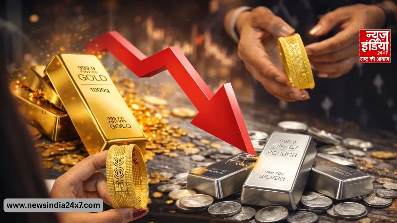 सोना-चांदी औंधे मुंह गिरे,