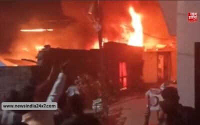 सिलेंडर ब्लास्ट होने से मुंबई के गोदाम में लगी भीषण आग, चपेट में आईं कई इमारतें