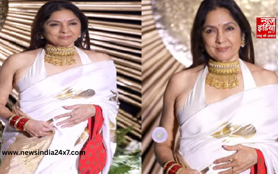 66 की उम्र में फिर से मां बनने वाली हैं नीना गुप्ता, साड़ी में देखा बेबी बंप