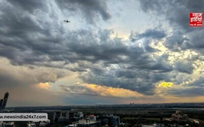 दिल्ली में बदला मौसम का मिजाज, बारिश-आंधी से राहत भी और उड़ानों पर संकट भी