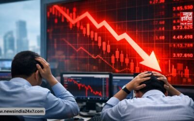 बाजार में भूचाल! सेंसेक्स 800 अंक लुढ़का, निफ्टी टूटा 22,800 के नीचे, रुपया भी फिसला