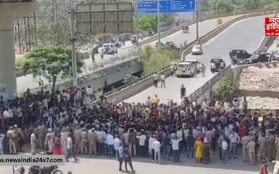 नोएडा में फिर मचा बवाल, सेक्टर 64, 80, 121 में श्रमिकों की भीड़ ने पत्थरबाजी कर तोड़ी गाड़ियां