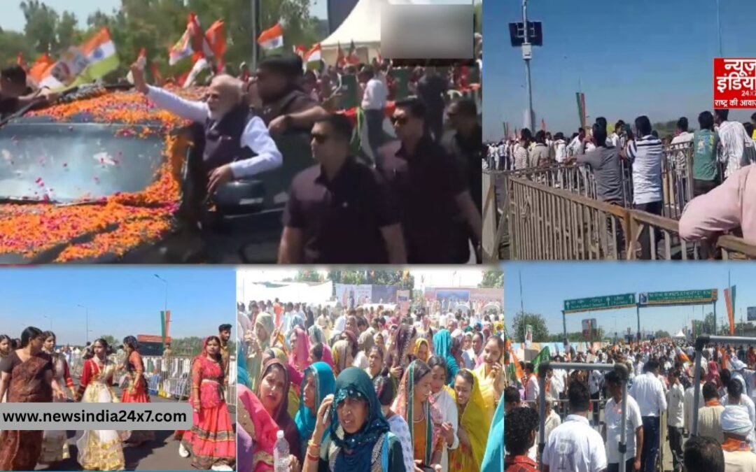दिल्ली-देहरादून एक्सप्रेसवे उद्घाटन से पहले PM मोदी का रोड शो, जनता में जबरदस्त उत्साह