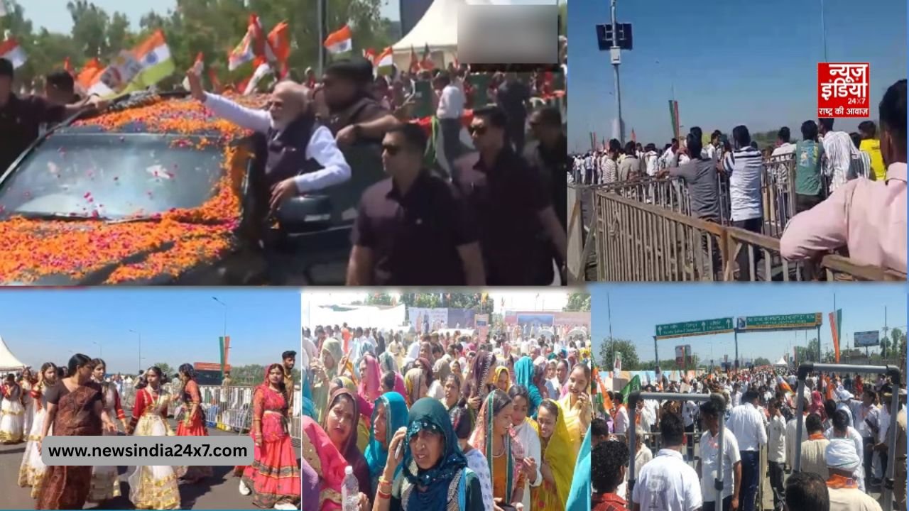 PM मोदी का रोड शो PM मोदी का रोड शो