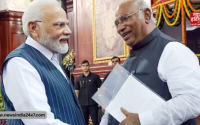 खरगे की किस बात पर मुस्कुराए पीएम मोदी? राजनीतिक प्रतिद्वंद्वी दोस्ताना अंदाज में मिले