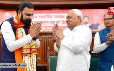 बिहार के CM बने सम्राट चौधरी, लोकभवन में ली मुख्यमंत्री पद की शपथ, विजय कुमार चौधरी, बिजेंद्र यादव ने भी ली शपथ