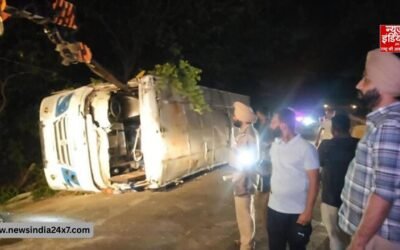 फतेहगढ़ साहिब में बैसाखी मेले से लौट रहे श्रद्धालुओं की बस पलटी, 6 की मौत