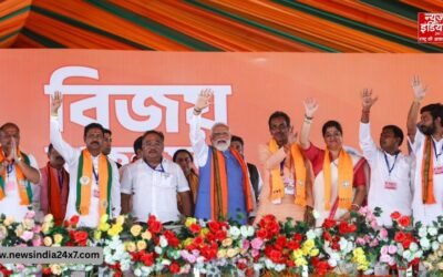 घुटनों के बल झुके PM मोदी, सुवेंदु बने बंगाल में बीजेपी के पहले मुख्यमंत्री; कैबिनेट में दिलीप घोष समेत 5 मंत्री शामिल