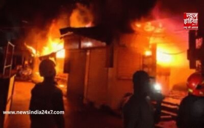 महाराष्ट्र के ठाणे की सब्जी मंडी में भीषण आग, दो लोगों की मौत; कई दुकानें जलकर खाक
