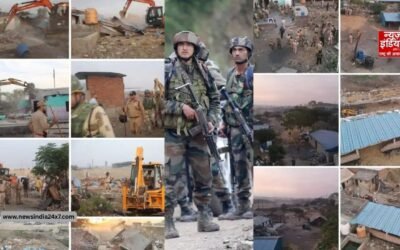 जम्मू-कश्मीर में नशा तस्करों पर बुलडोजर एक्शन, 33 अवैध निर्माण ध्वस्त