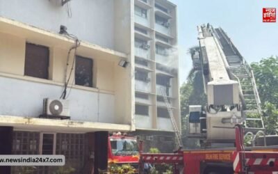 शिक्षा मंत्रालय के ऑफिस में लगी आग, AC में स्पार्किंग से हादसे की आशंका